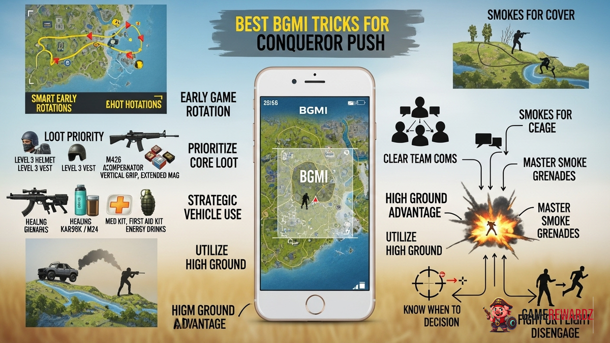 Best BGMI Tricks for Conqueror Push